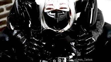 Rubber maid strapped to chair and vibrator fixed