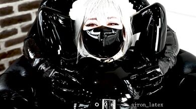 Rubber maid strapped to chair and vibrator fixed