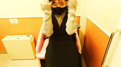 Taking a cute married woman from a bookstore into the bathroom