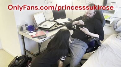 Japanese Korean asian sexy slave obeys her boss