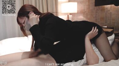 Japanese office lady in a suit fucks a younger guy!