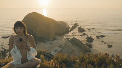 Atmospheric Naked Sunset Meditation Ocean Cliffs