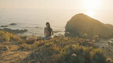 Atmospheric Naked Sunset Meditation Ocean Cliffs
