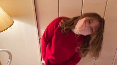 [Personal shooting] A nurse enjoying a remote-controlled vibrator date at Christmas