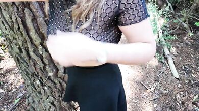 Sucking Dex's Cock In The Woods