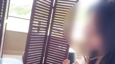 [Personal shooting] Talking with a male friend, suddenly creampie sex