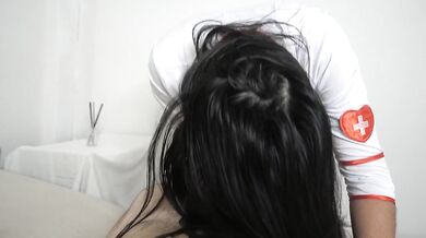 Real perfect Thai Massage with Happy Ending with Venezuelan nurse at the hospital
