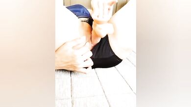 Morning routine: Refreshing with extra-thick dildo masturbation＼(^o^)／ Routine masturbation, wet pus