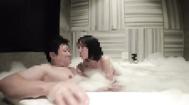 【個人撮影】#21 エンW不倫CH ラブホのお風呂でそのまま。生挿入して中出しする不倫カップルの日常／Japanese amateur /日本人/japanese wife/ milf/色白