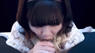 Female college student blow job and cum in mouth and gulp before going out