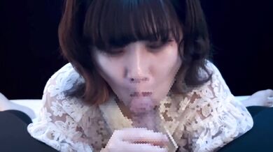 Female college student blow job and cum in mouth and gulp before going out