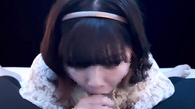 Female college student blow job and cum in mouth and gulp before going out