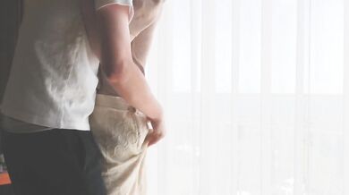 reward, she had sex with her long-sought-after big-tits Japanese stepmom.　homemade blowjob asian