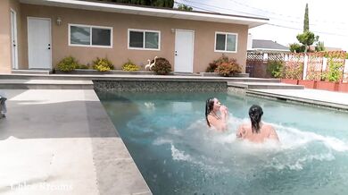 Free Use Slut Gets SOAKED in SQUIRT while Sunbathing - Josie Jaxxon, Chloe Kreams