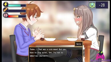 Femdom University Zero E57 - She Gives me a FootJob in the Cafetaria