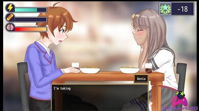 Femdom University Zero E57 - She Gives me a FootJob in the Cafetaria