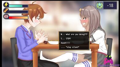 Femdom University Zero E57 - She Gives me a FootJob in the Cafetaria