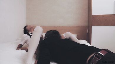 18yo Asian schoolgirl Baebi Hel fucked in her school uniform