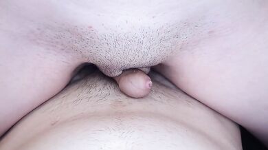 HAIRY WET PUSSY RUBS ON MY LITTLE COCK