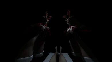 Christmas Reindeer Lap dance fuck