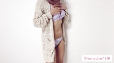 [Personal shooting] Mana's first standing masturbation