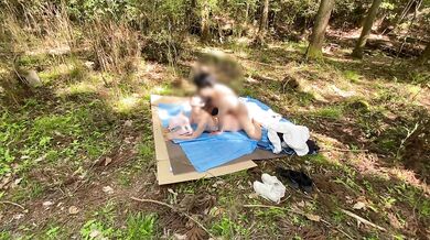 [Public sex outdoors POV] ”Because I'm so deep in the mountains, no one will come …”