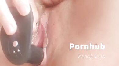 [Amateur mature woman] The black vibrator feels like a cock and has become a habit.