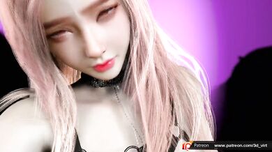 So pretty K-pop Idol girl's Cowgirl position (Super close up POV)(Korean)(とても可愛いK-POPアイドルの女の子の騎乗位)