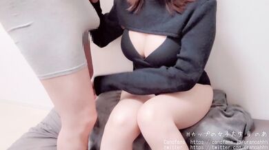 The girl has a nice pair of jugs!! doing amma!! doing hand jobs!!