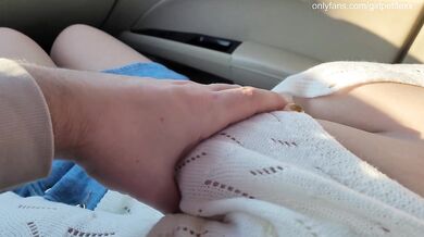 I Picked Up Hot Brunette Big Tits in Cute Sweather with No Bra after College 18+