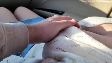 I Picked Up Hot Brunette Big Tits in Cute Sweather with No Bra after College 18+