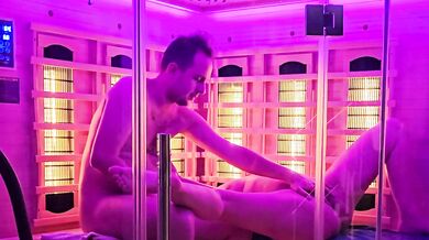 Sauna Blowjob with my Hot Milf