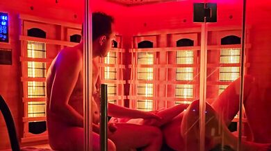 Sauna Blowjob with my Hot Milf