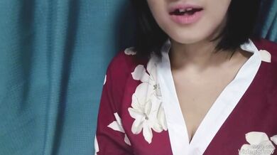 Onasapo ASMR] Onasapo Voice with Live Action by Doujin Voice Actor Kimono Older Sister's Sweet Ejaculation Countdown Ona Support Latter half