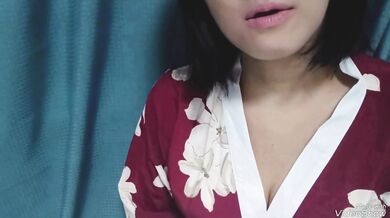 Onasapo ASMR] Onasapo Voice with Live Action by Doujin Voice Actor Kimono Older Sister's Sweet Ejaculation Countdown Ona Support Latter half