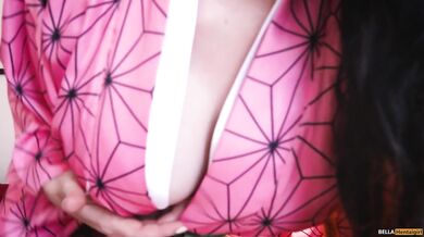 Kamado Nezuko 竈門(かまど)禰(ね)豆(ず)子(こ) best handjob ever - Bella Hentaigirl