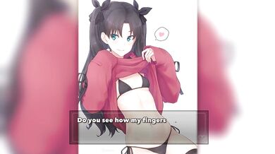 [Hentai JOI] Tied-Up Rin Tohsaka Gets Used (Soft bdsm, Edging, Submissive girl, Rough sex)