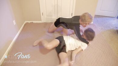 Femdom Mixed Wrestling and Punishment with AngelDom!