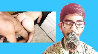 Fucking my Roommate in bathroom. Reaction Video.