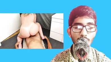 Fucking my Roommate in bathroom. Reaction Video.