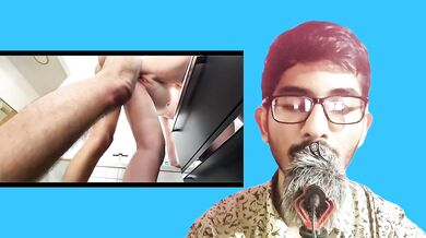 Fucking my Roommate in bathroom. Reaction Video.