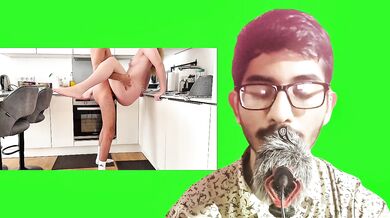 Stepmom is being fucked in kitchen when no one at home. Reaction Video.