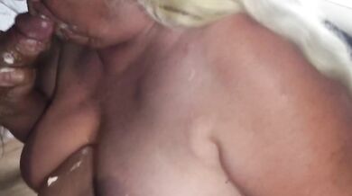 70-year-old Amateur Hairy BBW Granny Krystal Orders a Creampie From Room Service