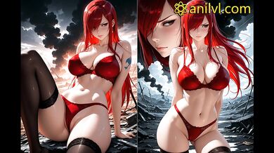 Erza Scarlet in a Hot Night of Passionate Pleasures