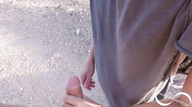 Risky fucking on a public beach - FuckForeverEver