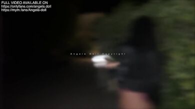 Angela Doll - street bukkake with strangers while I get creampie against a wall