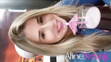 Hot blonde fucked in the cafeteria bathroom and swallowed everything!