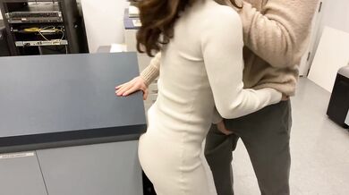 Secretary fucks boss at office Christmas party