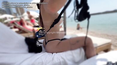 VLOG MONACO - I show off at the beach and get fucked in the public shower