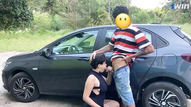 HOT PAWG fucks Uber in abandoned place, she said it was hurting
